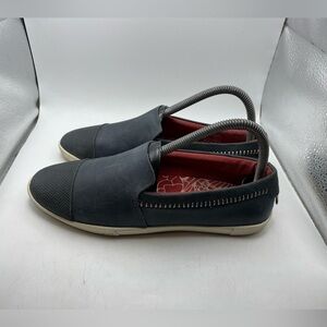 Olukai Dede Alohi women’s navy blue leather loafers size 7